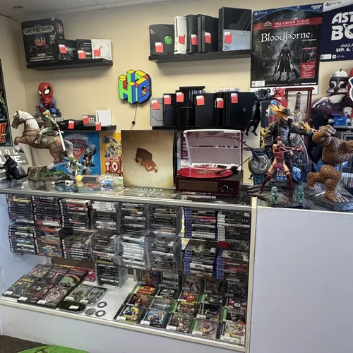 HC Empire store counter with games and figures